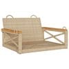 vidaXL Schommelbank 63x62x40 cm poly rattan beige