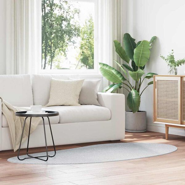 vidaXL Tapijt Grijs 100 x 200 cm Polyester