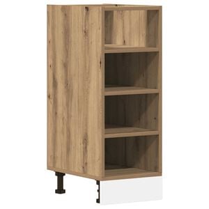 vidaXL Onderkast Riga 30x44,5x81,5 cm bewerkt hout artisanaal eikenkleur