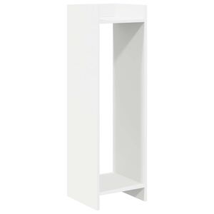 vidaXL Plantenstandaard Wit 30 x 30 x 100 cm Bewerkt hout