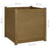 vidaXL Plantenbak 60x60x60 cm massief grenenhout honingbruin
