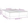 vidaXL Boxspring bed stof donkerbruin 140x190 cm