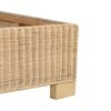 vidaXL Bedframe handgeweven echt rattan 140x200 cm