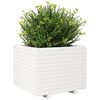vidaXL Plantenbak 60x60x49,5 cm massief grenenhout wit