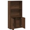 vidaXL Boekenkast 60x24x120 cm bewerkt hout bruin eikenkleurig
