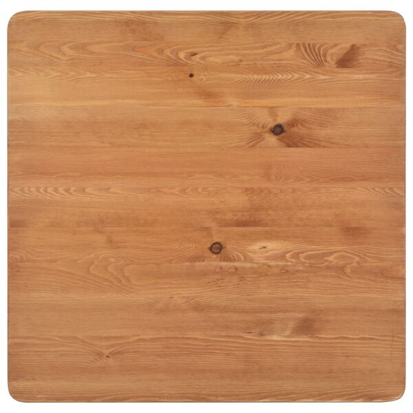 vidaXL Bartafel 60x60x108 cm massief grenenhout staal zwart