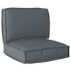 vidaXL Pallet Kussen Set 2 pcs Antraciet Oxford Stof