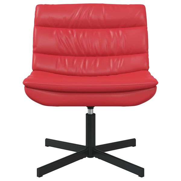 vidaXL Draaistoel Rood 63 x 75 x 76 cm PU