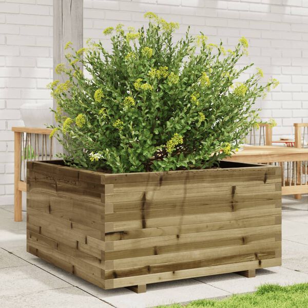 vidaXL Plantenbak 90x90x49,5 cm ge&iuml;mpregneerd grenenhout