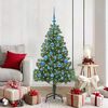 vidaXL Kerstboom met 150 LED met standaard Groen 150 cm PVC