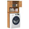 vidaXL Wasmachinekast VIGO Bruin en Honingbruin 72,5 x 27 x 161 cm