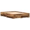 vidaXL Bedframe met lade met opslag Oud Hout 140 x 200 cm Bewerkt hout