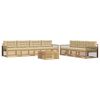 vidaXL Buiten bankenset 8 pcs Wit en Beige 79 x 79 x 37 cm Polyester