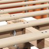 vidaXL Bedframe Wasbruin 120 x 200 cm Massief grenenhout