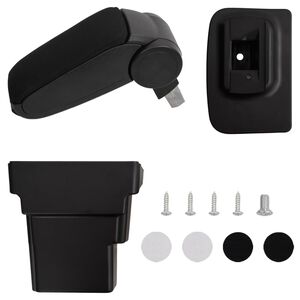 vidaXL Armsteun 17x32x(37-53) cm ABS zwart