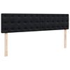 vidaXL Ottoman bed met matrassen 180x200cm fluweel zwart