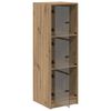 vidaXL Highboard Artisan Eiken 35 x 37 x 109 cm Bewerkt hout