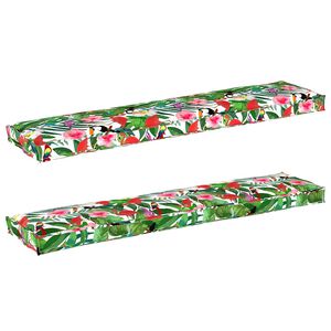 vidaXL Pallet Kussen Set 2 pcs Tropische Jungle 180 x 40 x 8 cm