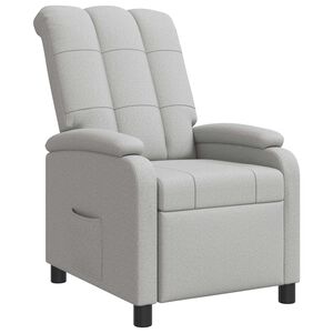 vidaXL Relaxfauteuil Wolkengrijs Stof