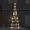 vidaXL LED Kerstboom met 800 LED met grondpennen Warmwit 400 cm IJzer