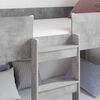 vidaXL Bunk Bed voor Kinderen Beton Grijs 100 x 190 cm Bewerkt hout