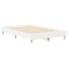vidaXL Bedframe Wit 137 x 190 cm Bewerkt hout
