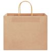 vidaXL Papieren zakken 50 st met hengsels 32x22x24 cm bruin