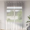 vidaXL Gordijnen voile met doorvoertules 2 st 140x260 cm lichtgrijs