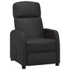 vidaXL Fauteuil verstelbaar kunstleer zwart