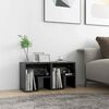 vidaXL Nachtkastjes 2 st 40x30x40 cm bewerkt hout hoogglans grijs