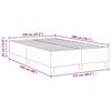 vidaXL Platform bedframe Cr&egrave;me 120 x 200 cm Stof