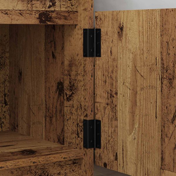 vidaXL Scharnier 12 pcs Zwart 38 x 17 x 60 mm IJzer