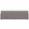 vidaXL Boxspring met matras stof taupe 90x190 cm