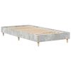 vidaXL Bedframe zonder matras 75x190 cm spaanplaat betongrijs