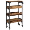 vidaXL Keuken Trolley Oud Hout 53 x 20 x 76 cm Bewerkt hout