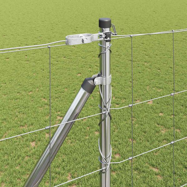 vidaXL Afrasteringspaal Gegalvaniseerd 25 x 1,6 m Staal