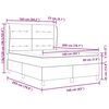 vidaXL Boxspring bed met matras Donkerbruin 160 x 200 cm Stof