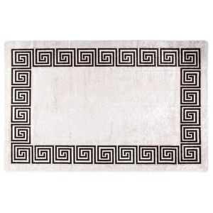vidaXL Vloerkleed wasbaar 80x150 cm lichtbeige
