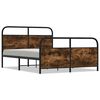 vidaXL Bedframe zonder matras bewerkt hout gerookt eiken 120x190 cm