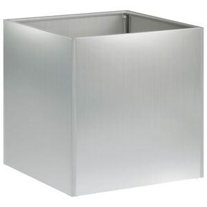 vidaXL Plantenbak zilver 20 x 20 x 20 cm Gegalvaniseerd staal