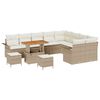 vidaXL Tuin Sofa Set 12 st 11-Aantal zitplaatsen Beige en Cr&egrave;me
