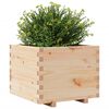 vidaXL Plantenbak 60x60x49,5 cm massief grenenhout
