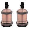 vidaXL Lamphouders 2 st rood brons E27