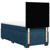 vidaXL Boxspring met matras fluweel blauw 90x190 cm