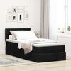 vidaXL Ottoman bed met matras en LED's 100x200 cm stof zwart