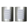 vidaXL Buitenlamp RVS Falerna 2 st