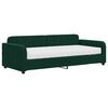 vidaXL Slaapbank met matras 90x200 cm fluweel donkergroen