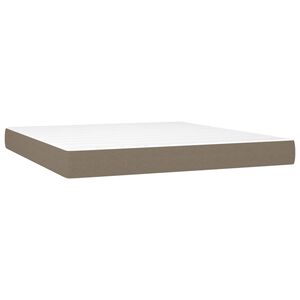 vidaXL Pocketveringmatras medium 180x200x20 cm stof taupe