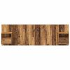 vidaXL Hoofdbord Met Kast met lade 3 pcs Oud Hout Bewerkt hout