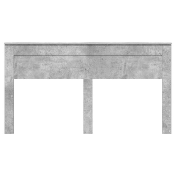 vidaXL Hoofdbord Beton Grijs 200 cm Bewerkt hout